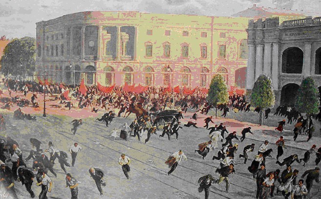 1917 г. Разгон июльской демонстрации