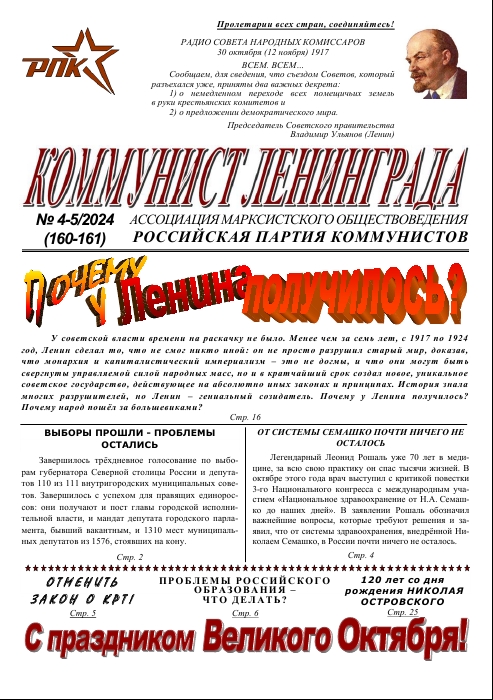 Газета Коммунист Ленинграда